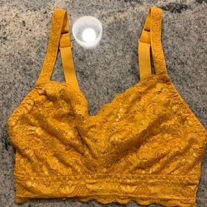 Cosabella Never Say Never Curvy Sweetie Bralette (marigold yellow-orange)